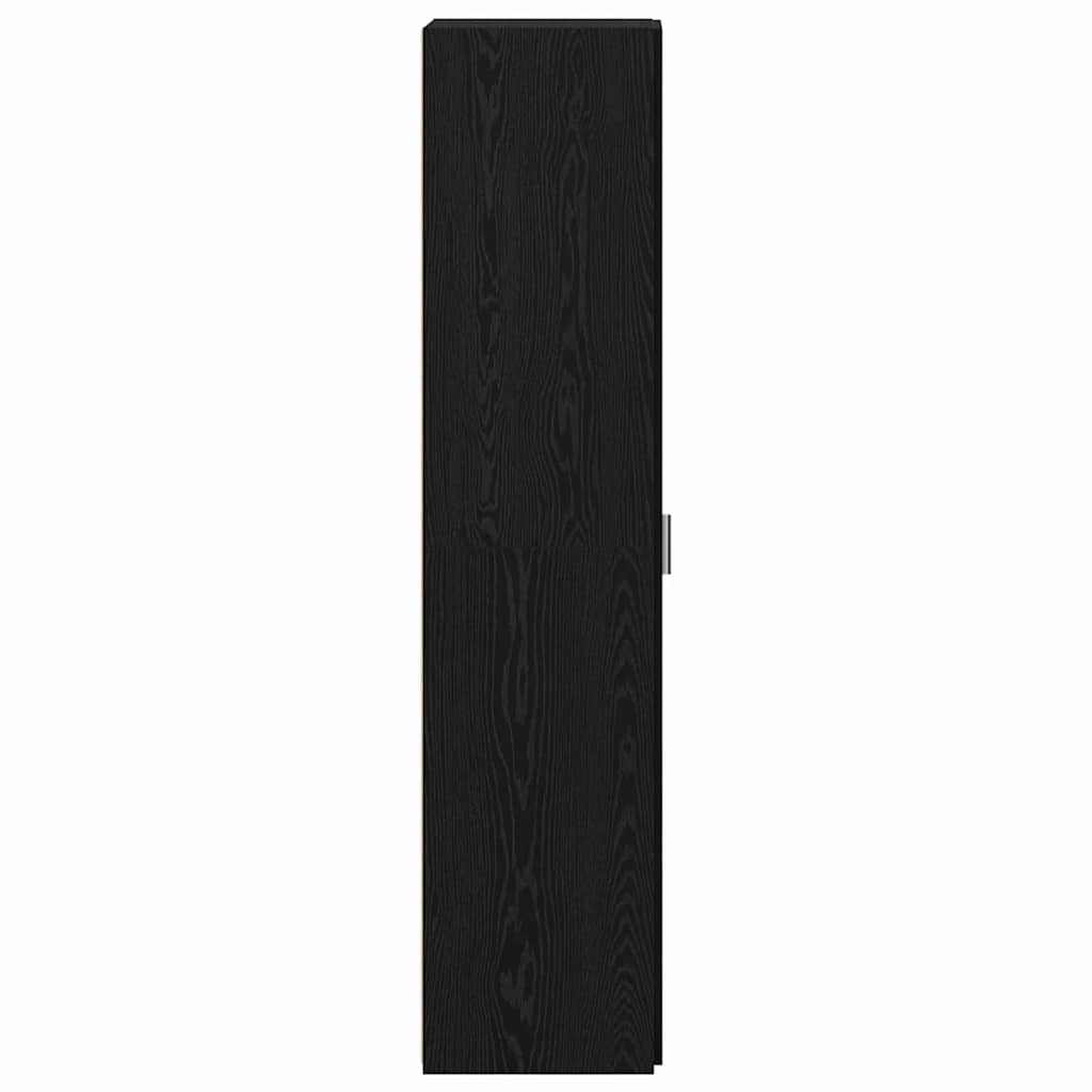 Hochboard Schwarz Eichen-Optik 50 x 42,5 x 185 cm Holzwerkstoff